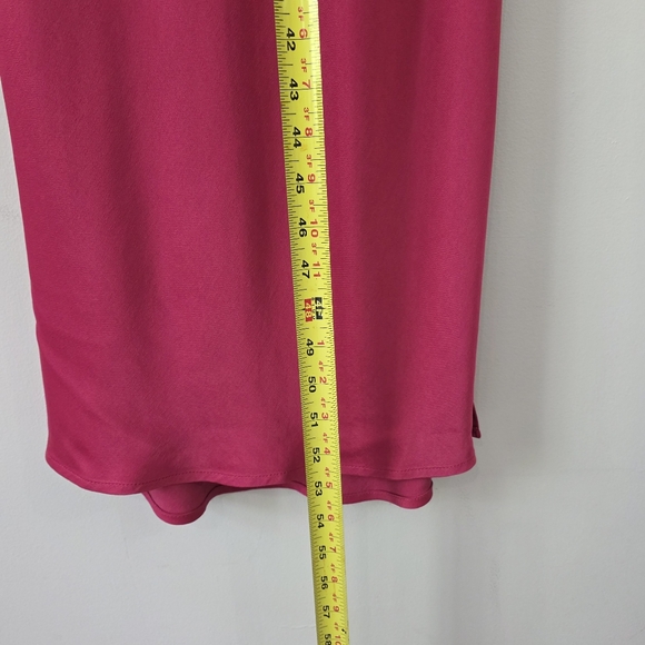 Anthropologie Elyse Satin Cowl Neck Spaguetti Strap Slip Midi Dress Size Small - Picture 10 of 13